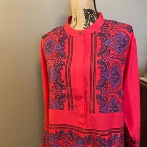 J.crew Pink & Blue Blouse